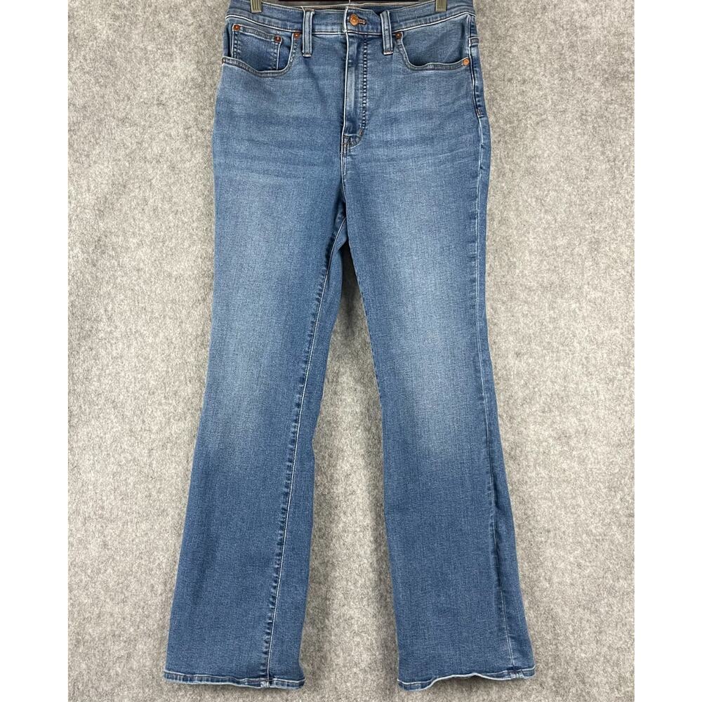 Madewell Skinny Flare Jeans‎ Womens 30x30 Blue Medium Wash High Rise Stretch